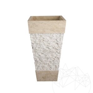 Раковина Tao из травертина классическая SP-19, 42 x 82 см